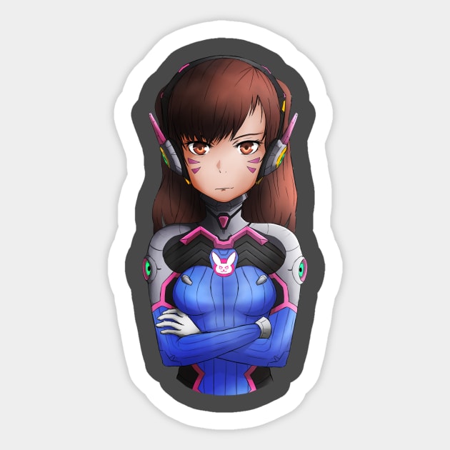 D.va Sticker by Shiro743